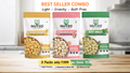 NUTZO Roasted Makhana | Cheese + Himalayan Salt + Mint | 55g (Pack of 3)