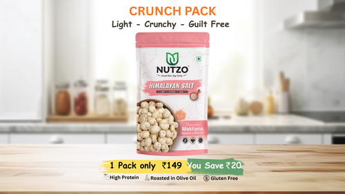 NUTZO Roasted Makhana | Himalayan Salt | 55g