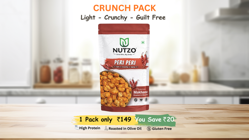 NUTZO Roasted Makhana | Peri Peri | 55g